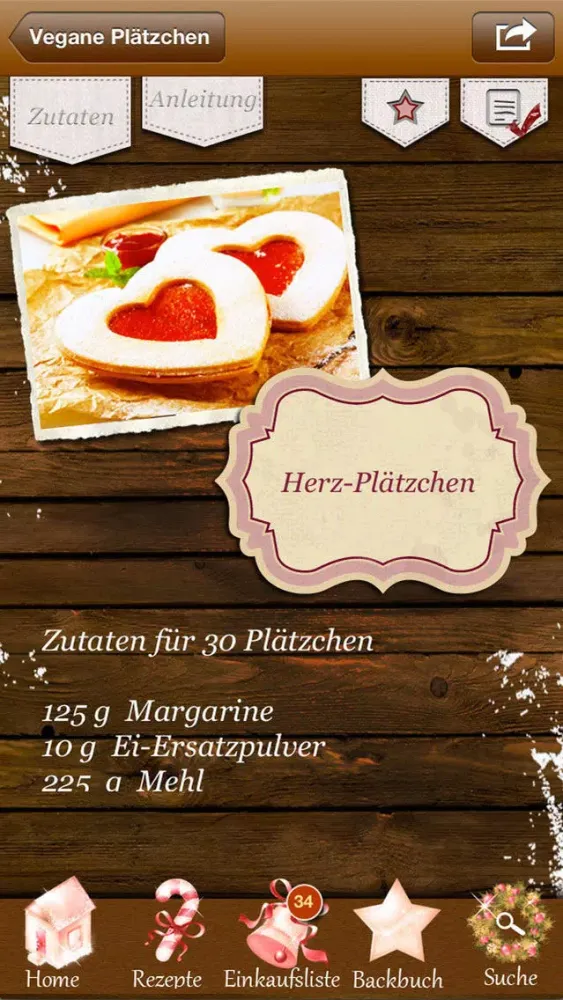 صور Vegane Plätzchen - Vegan! Rezepte Weihnachten