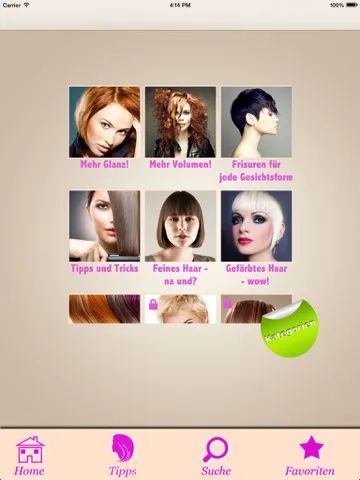 Ảnh chụp màn hình của Schöne Haare - Tipps für Frisuren, Styling, Mode und Pflege iPad 