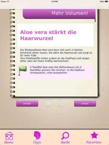 Ảnh chụp màn hình của Schöne Haare - Tipps für Frisuren, Styling, Mode und Pflege iPad 