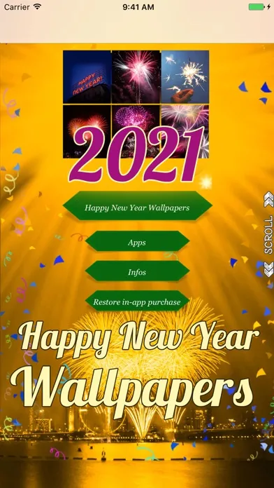 2021 Happy New Year Wallpapers Ekran Görüntüleri