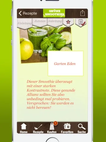 Grüne Smoothies Rezepte - Lecker und gesund iPad  স্ক্রিনশট