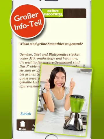 Grüne Smoothies Rezepte - Lecker und gesund iPad  স্ক্রিনশট