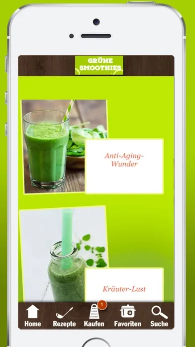 Grüne Smoothies Rezepte - Lecker und gesund স্ক্রিনশট