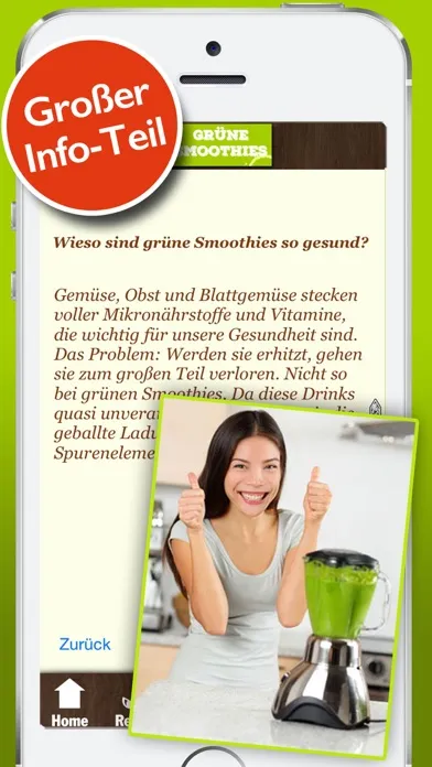 Grüne Smoothies Rezepte - Lecker und gesund স্ক্রিনশট