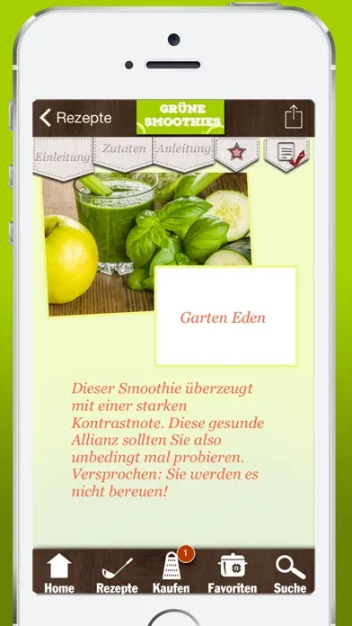 Grüne Smoothies Rezepte - Lecker und gesund স্ক্রিনশট