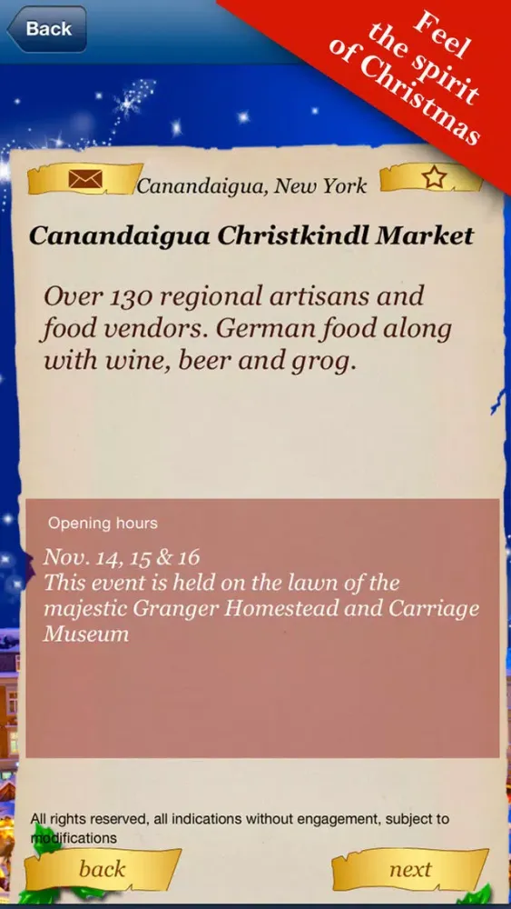Capturas de tela do Christmas Markets 2014 Worldwide - Dates all over the World