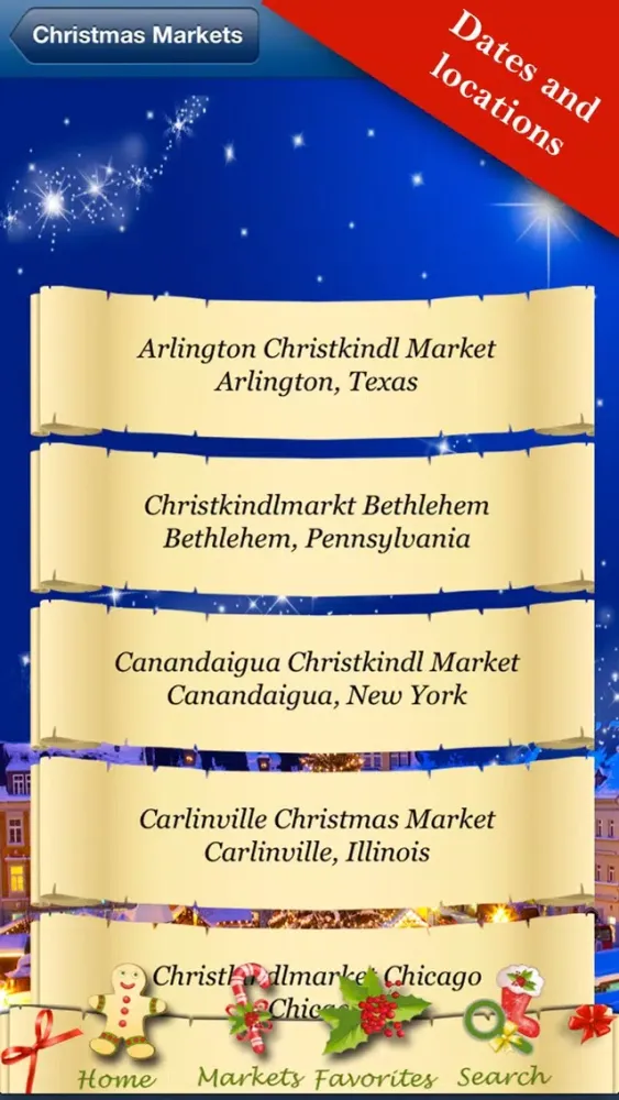 Capturas de tela do Christmas Markets 2014 Worldwide - Dates all over the World