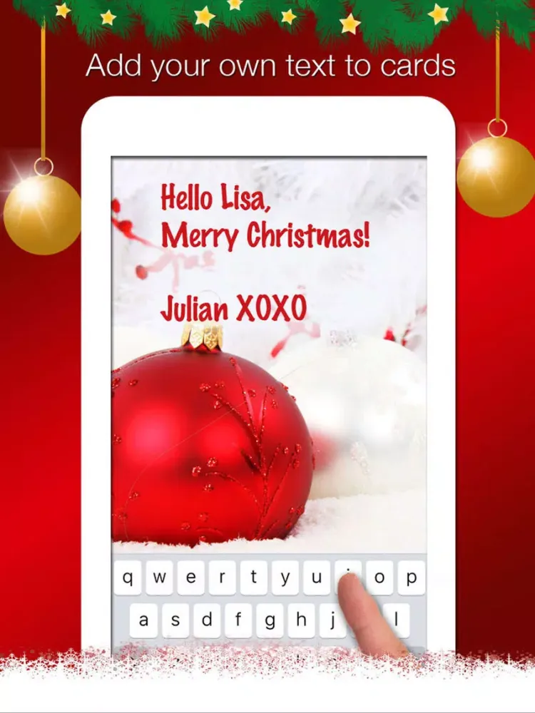 Christmas Greeting Cards - Creater & Collection iPad  Screenshots