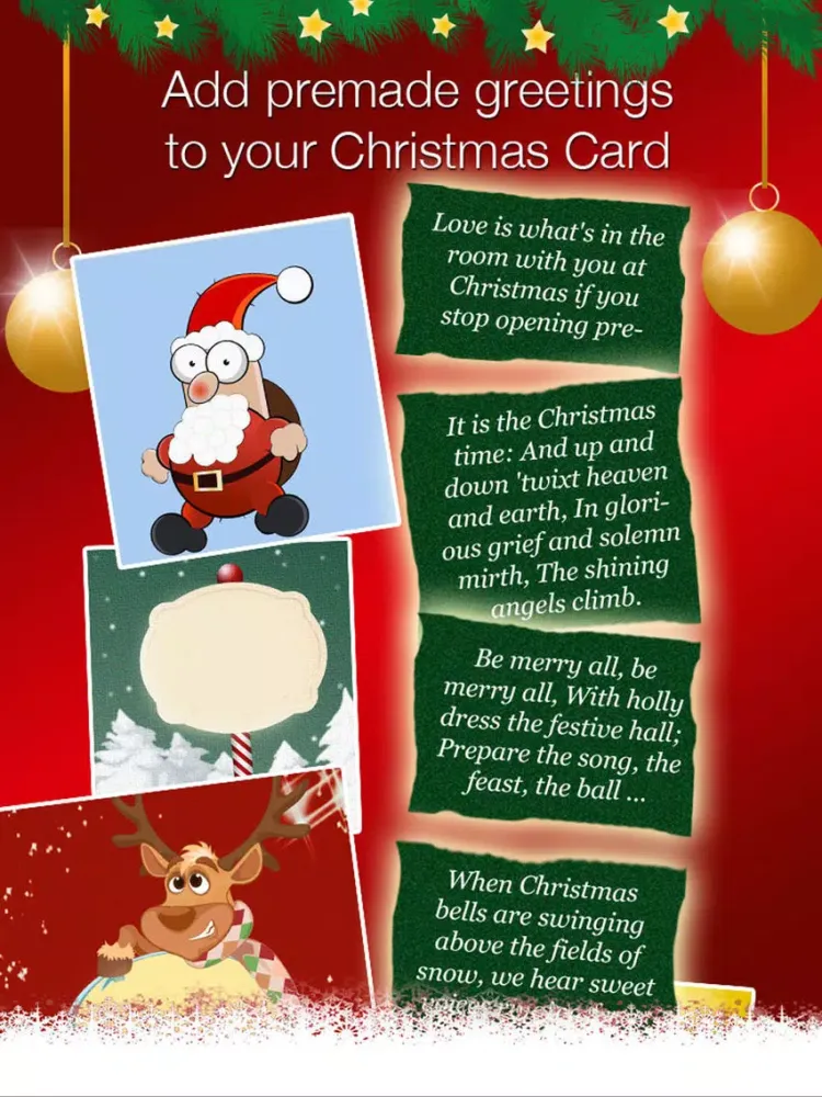 Christmas Greeting Cards - Creater & Collection iPad  Screenshots