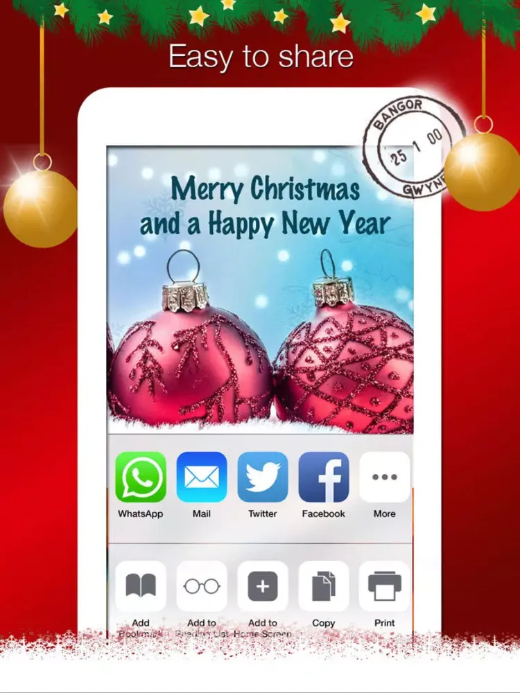 Christmas Greeting Cards - Creater & Collection iPad  Screenshots