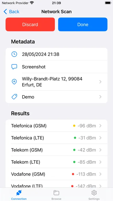 Captures d'écran de Netz-Analyzer