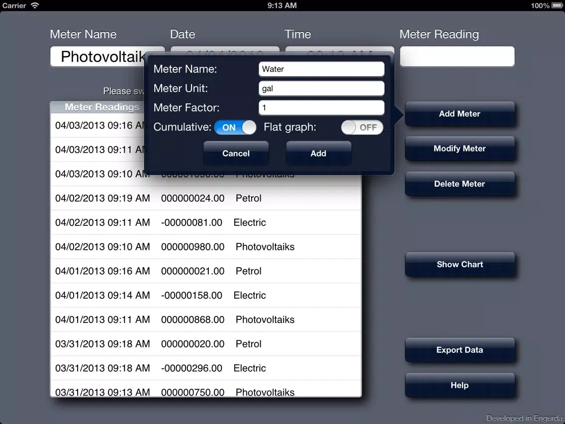 Captures d'écran de Home Statistics - Manage your consumptions iPad 