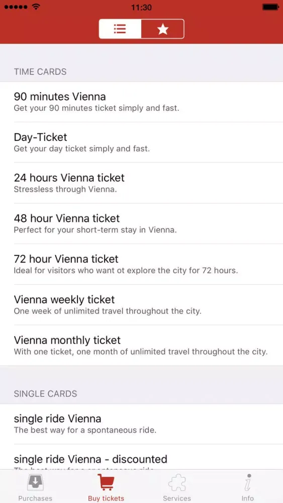 Wiener Linien應用截圖