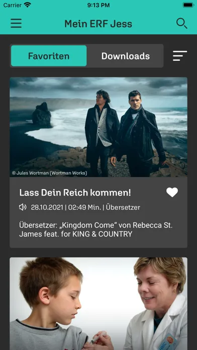 Tangkapan layar ERF Jess: Radio und TV