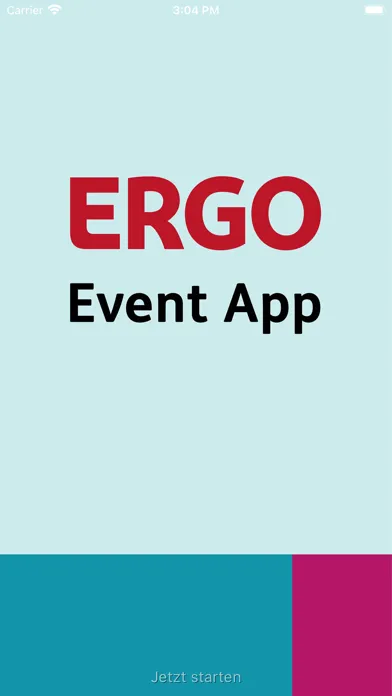 Capturas de tela do ERGO Events