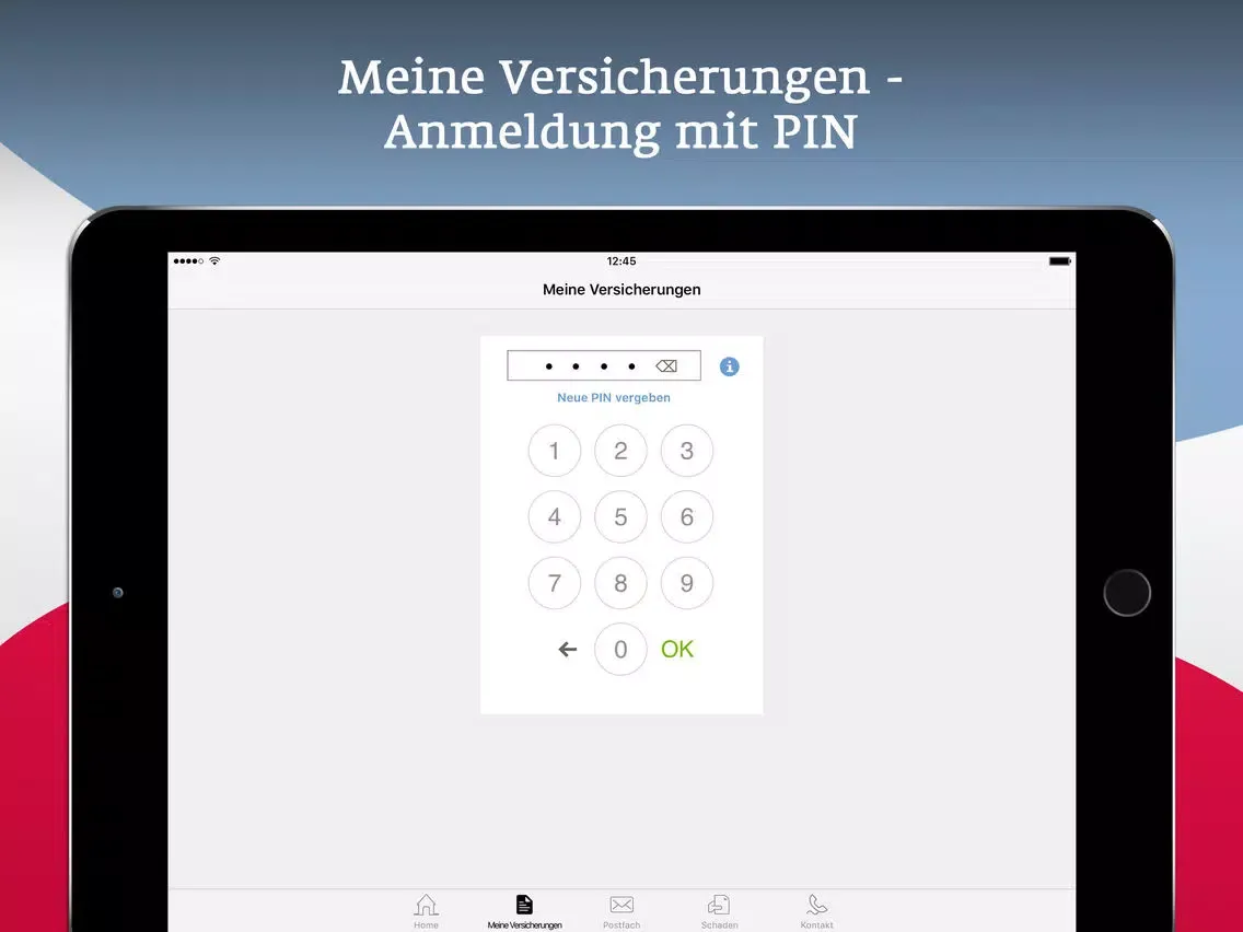 Zrzuty ekranu Kundenportal iPad 