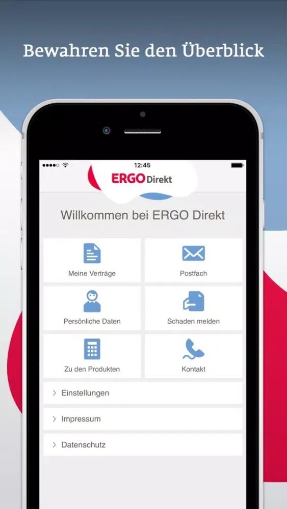 Zrzuty ekranu Kundenportal