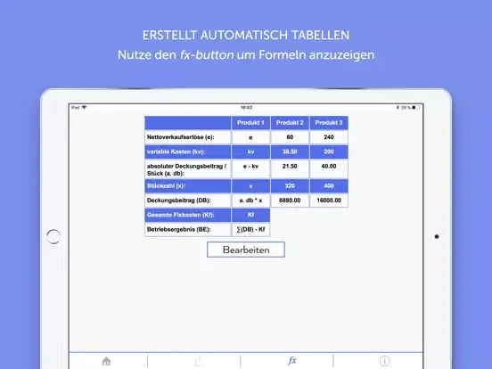 Скриншоты BWL Lösungsgenerator iPad 
