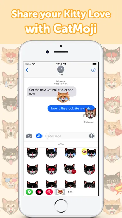 Captures d'écran de CatMoji - Cat Emoji Stickers