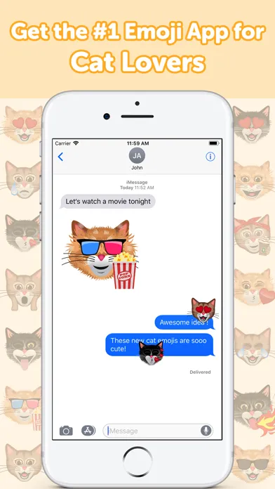 Captures d'écran de CatMoji - Cat Emoji Stickers