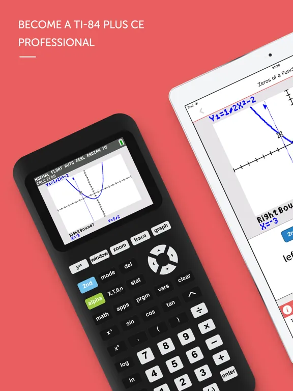 Tangkapan skrin TI-84 CE Calculator Manual iPad 
