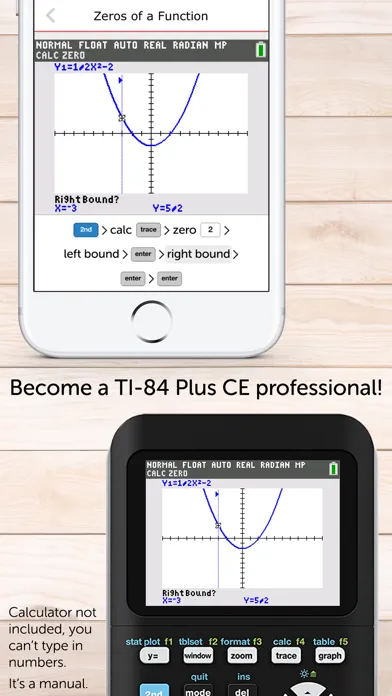 Tangkapan skrin TI-84 CE Calculator Manual