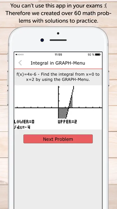 Captures d'écran de CASIO Graph Calculator Manual