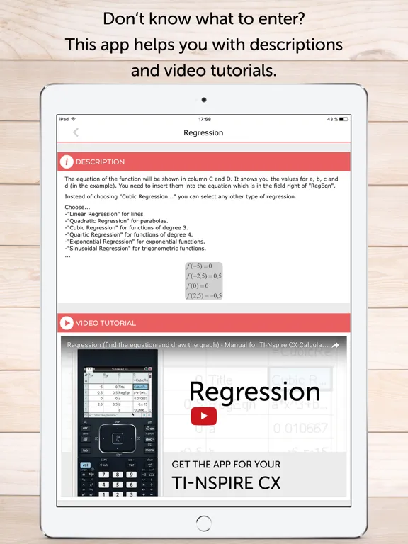 TI Nspire Calculator Manual iPad 应用截图