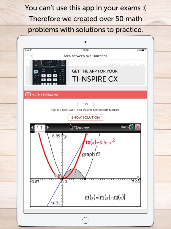 TI Nspire Calculator Manual iPad 应用截图