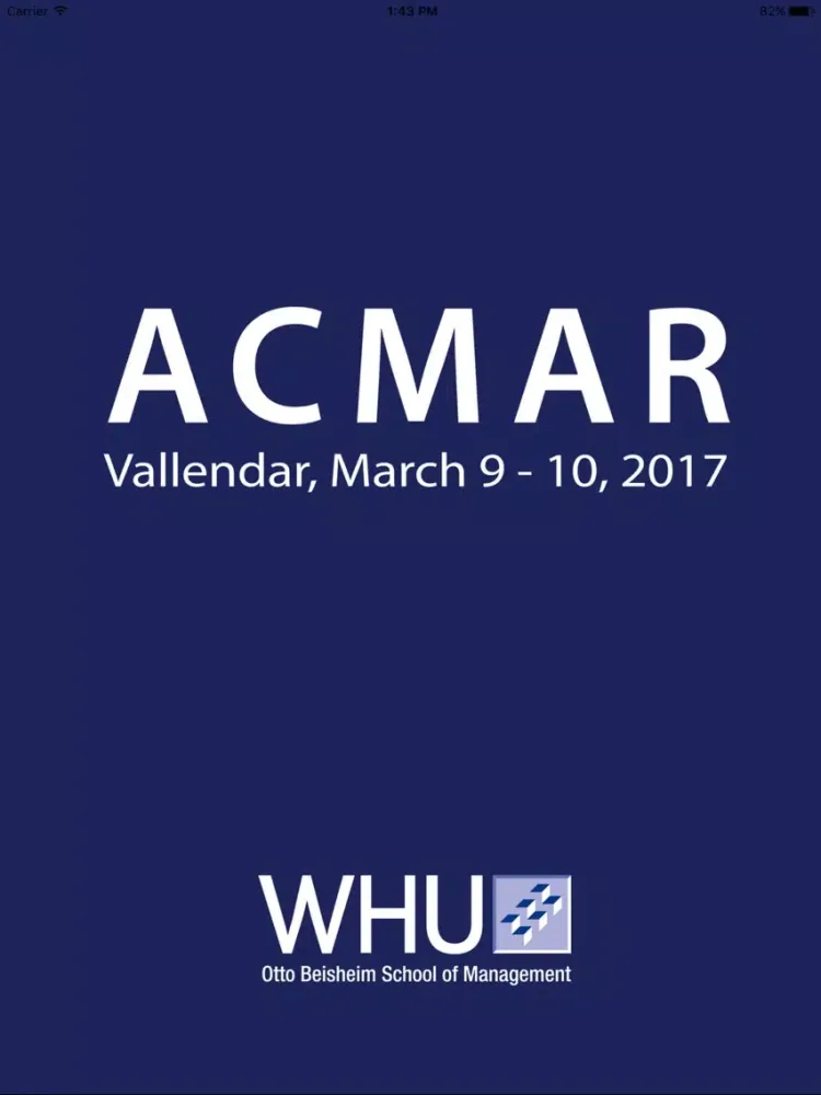 Ảnh chụp màn hình của ACMAR 2017 iPad 