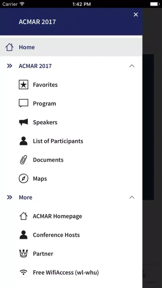 Ảnh chụp màn hình của ACMAR 2017