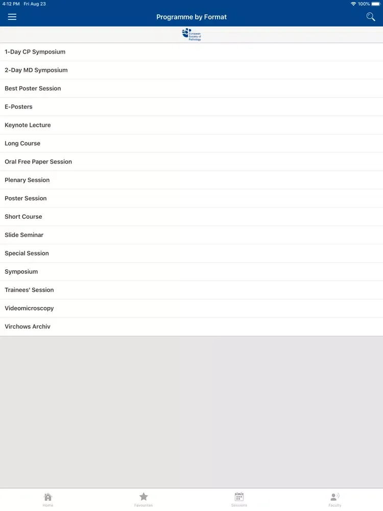 ECP 2019 iPad  Screenshots