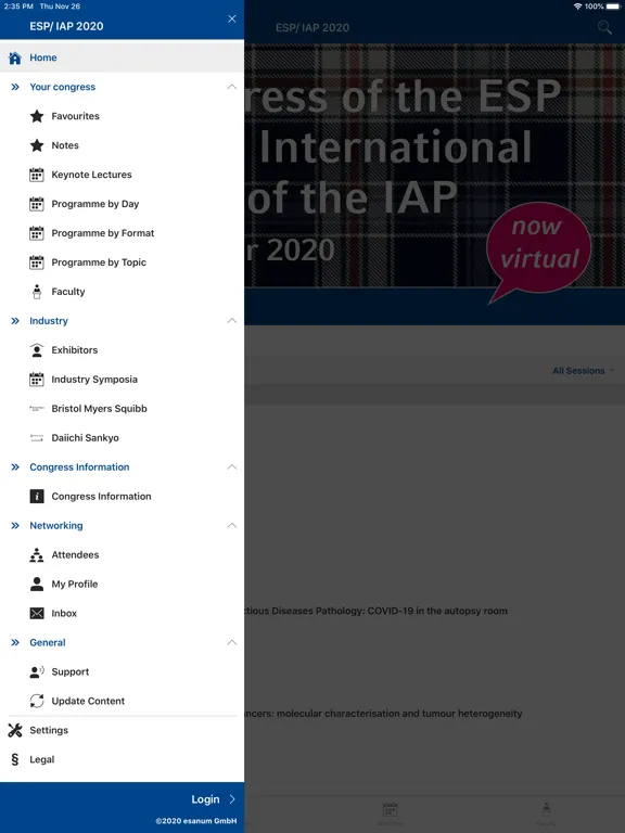 ESP/ IAP 2020 iPad  Screenshots