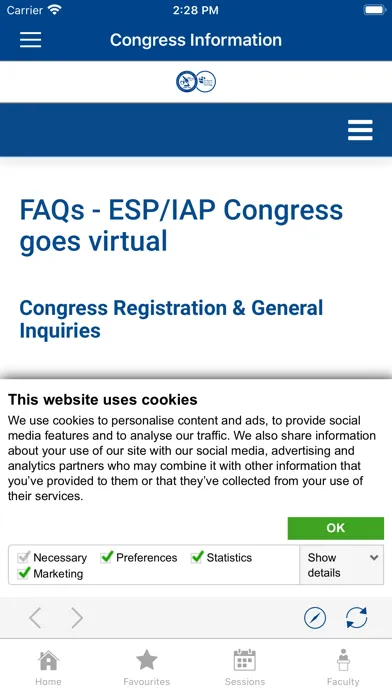 ESP/ IAP 2020 Screenshots