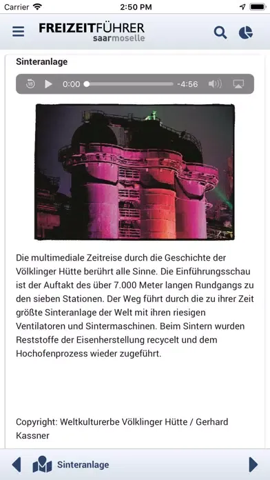Capturas de tela do Freizeitführer Saarmoselle