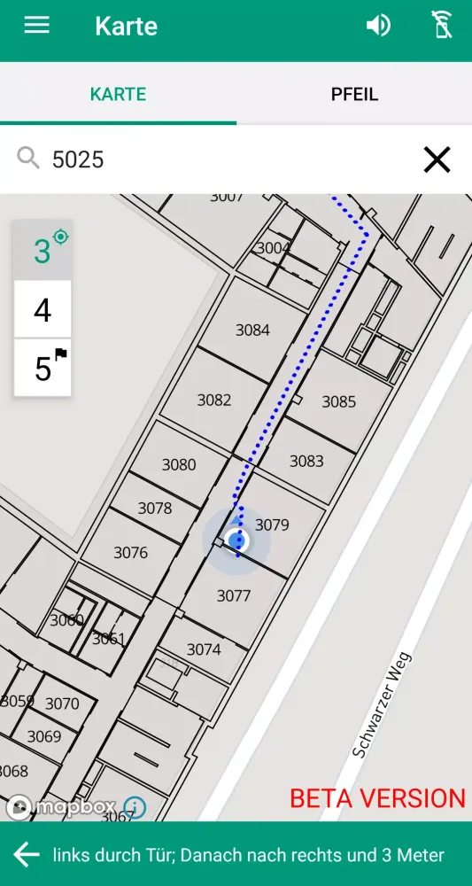 everguide Indoor Navigation Screenshots