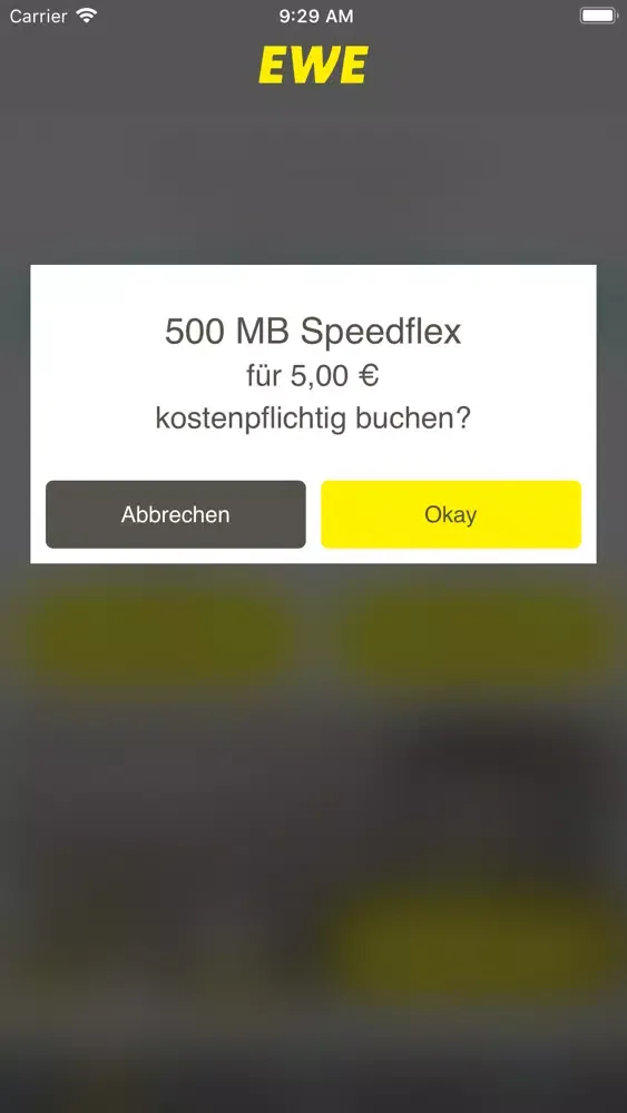 Capturas de pantalla de EWE Mobildaten