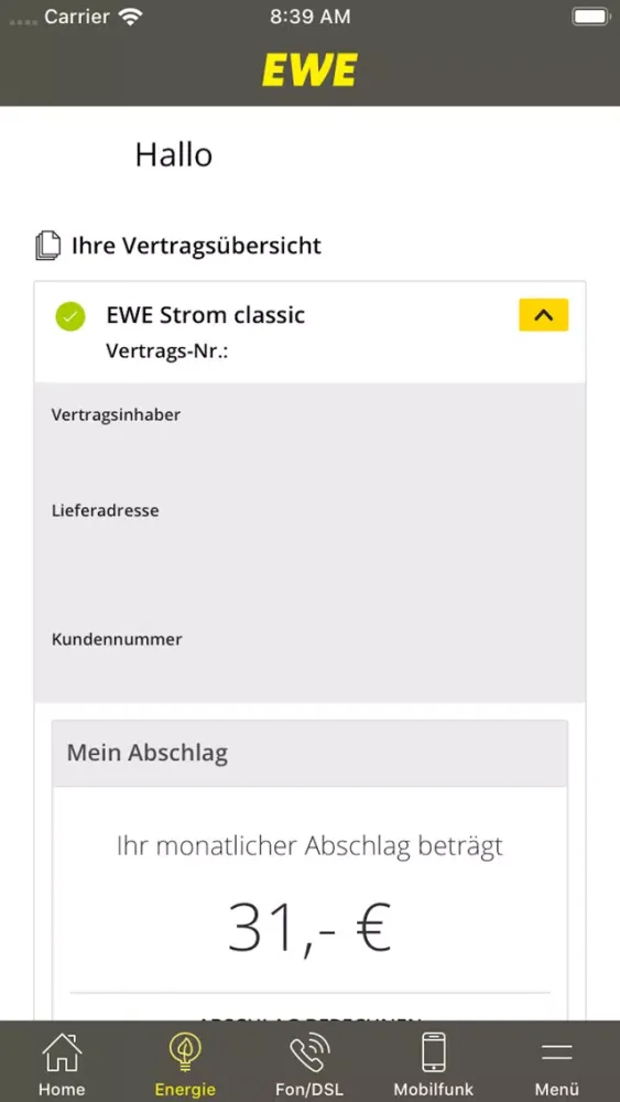 Mein EWE 2.0应用截图