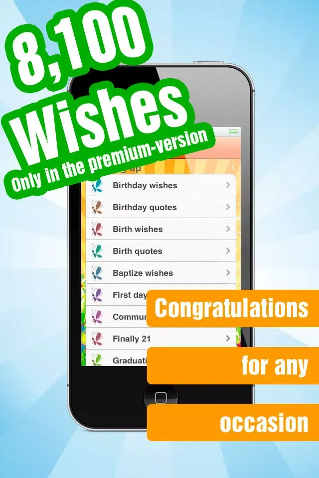 Zrzuty ekranu Congratulations Lite - Greetings, Quotes and Wishes for Every Occasion