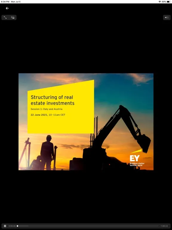 Capturas de tela do EY Tax & Law DE News iPad 