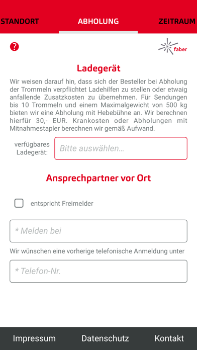 Zrzuty ekranu Trommelfreimeldung
