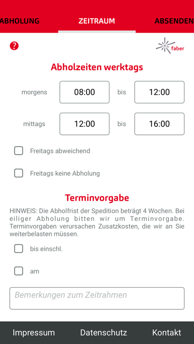 Zrzuty ekranu Trommelfreimeldung