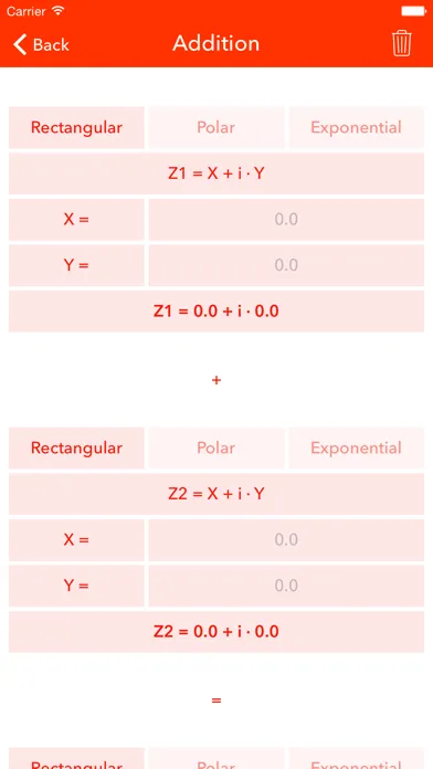 Captures d'écran de Complex Numbers