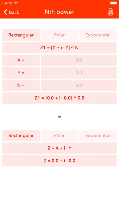 Captures d'écran de Complex Numbers