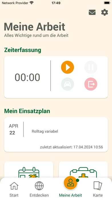 Mia – Globus Mitarbeiter App Screenshots