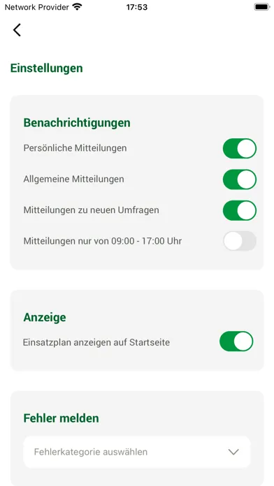 Mia – Globus Mitarbeiter App Screenshots