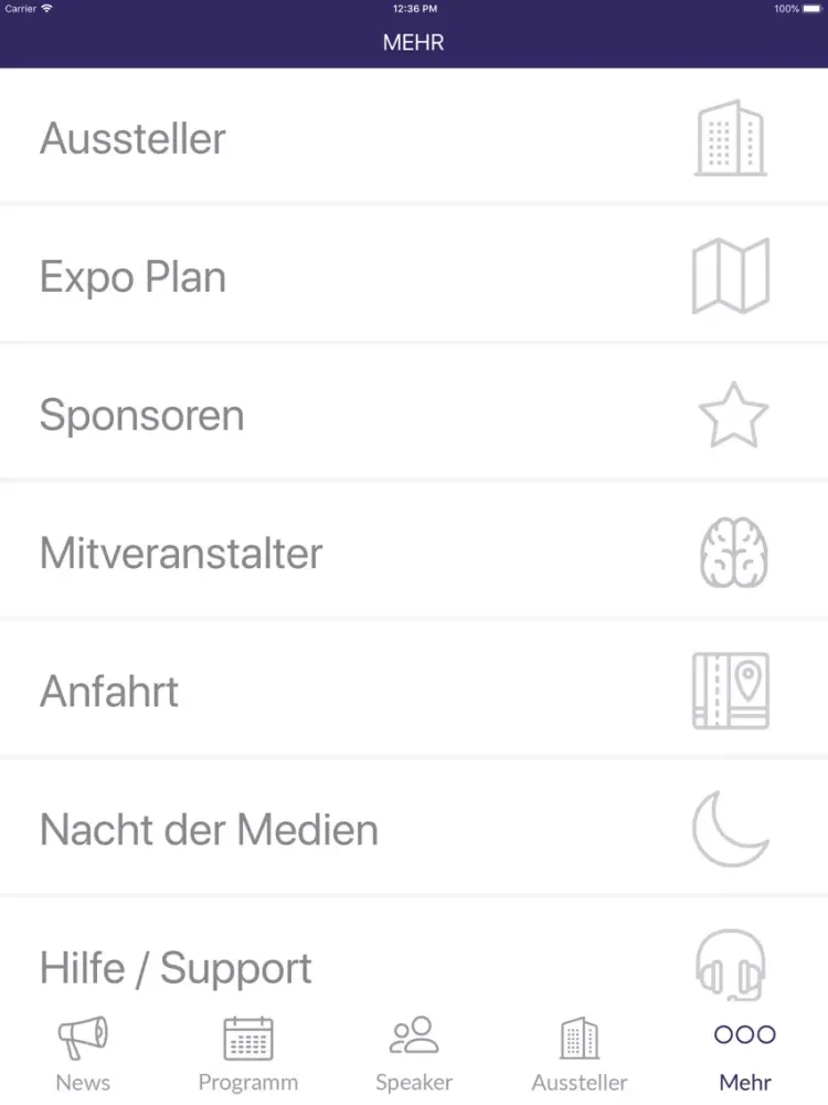 ภาพหน้าจอของ Medientage München iPad 