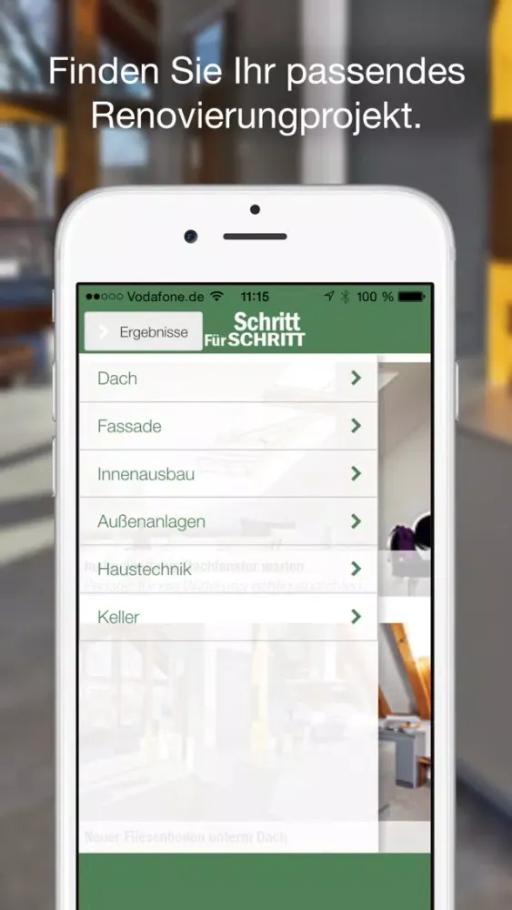 Renovieren Schritt für Schritt Screenshots