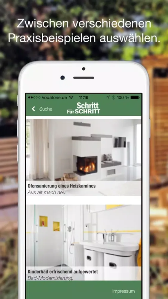 Renovieren Schritt für Schritt Screenshots