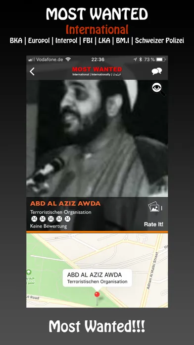 Most Wanted App স্ক্রিনশট